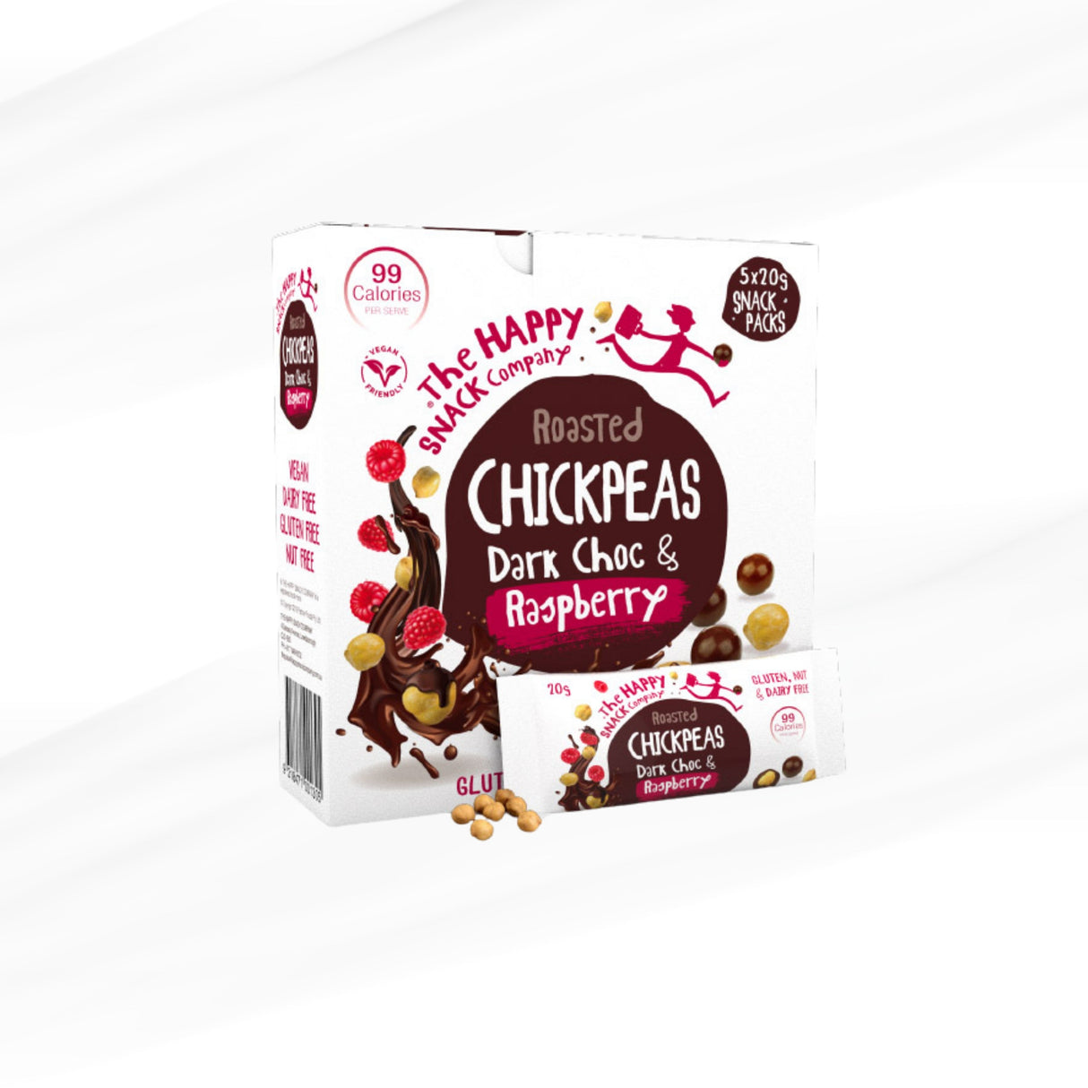 Happy Snack - Chickpeas Dark Chocolate and Raspberry - 100g