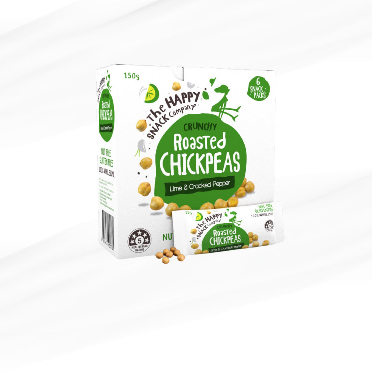 Happy Snack - Chickpeas Lime & Cracked Pepper - 150g