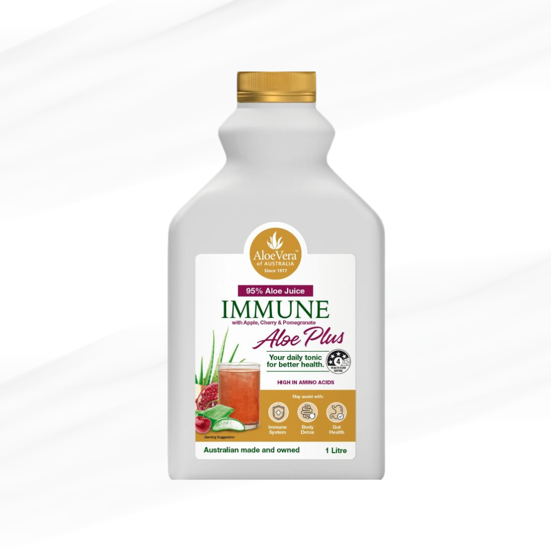 Aloe Vera Of Australia Immune Aloe Plus with Apple, Cherry & Pomegranate 1L